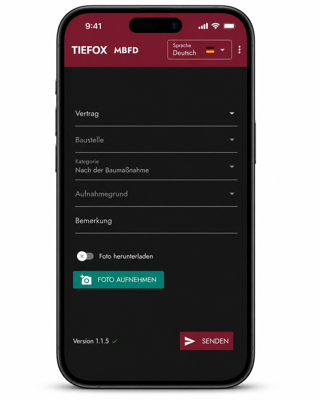 MBfD App – Foto-Dokumentation